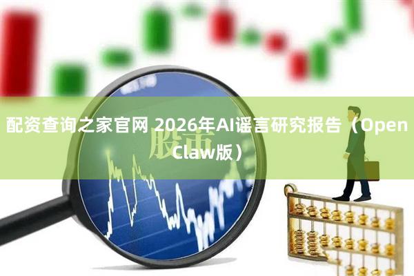 配资查询之家官网 2026年AI谣言研究报告（OpenClaw版）